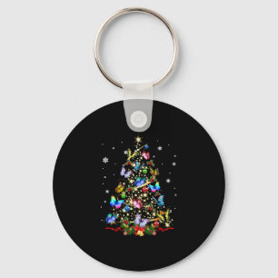 Butterfly Christmas Tree Lights Women Girls Xmas B Key Ring