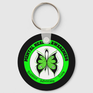Butterfly Circle Mental Health Awareness Key Ring