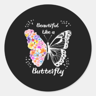 Butterfly classic round sticker