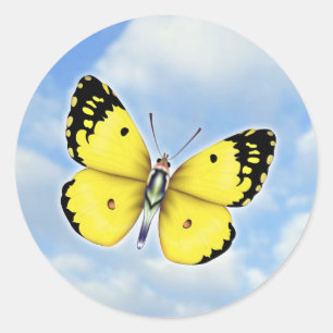 Butterfly Classic Round Sticker