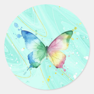 Butterfly Classic Round Sticker