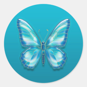 Butterfly Classic Round Sticker