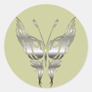 Butterfly Classic Round Sticker