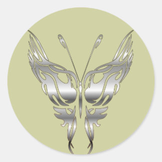 Butterfly Classic Round Sticker
