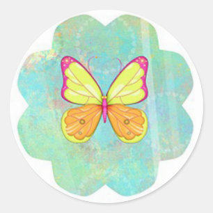 Butterfly Classic Round Sticker