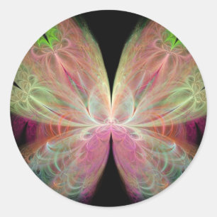 Butterfly Classic Round Sticker