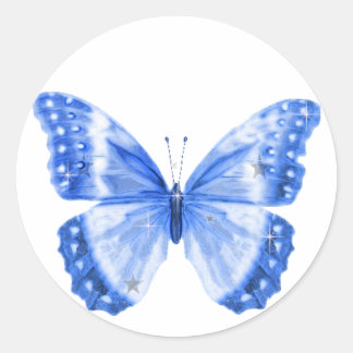 butterfly classic round sticker