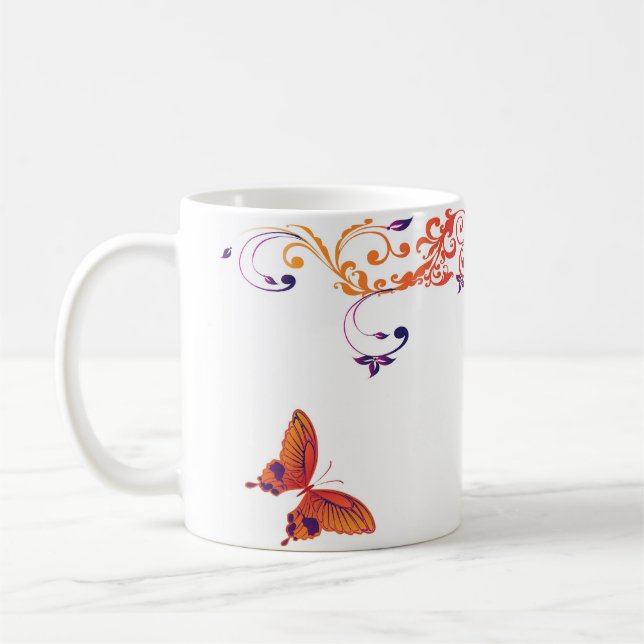 Butterfly Coffee Mug (Left)