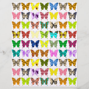 Butterfly Collage Art Paper