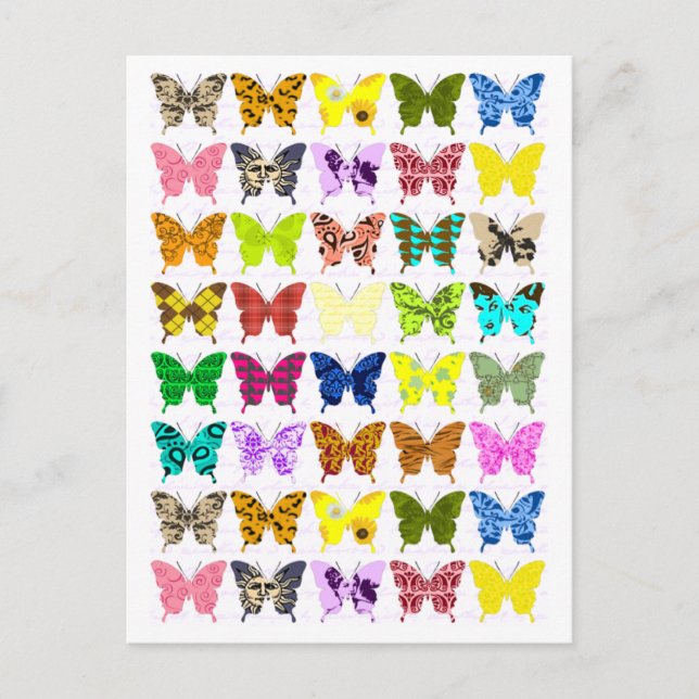 Butterfly Collage Postcard (Front)