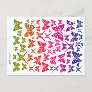 Butterfly Collage Postcard
