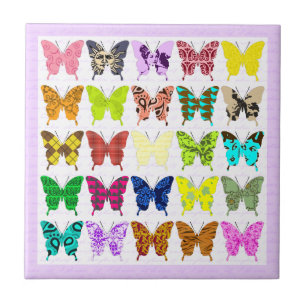 Butterfly Collage Tile