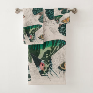 Butterfly Collection Antique Butterflies Bath Towel Set
