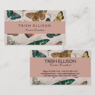 Butterfly Collection Antique Butterflies Business Card