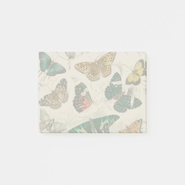 Butterfly Collection Antique Butterflies Post-it Notes (Front)