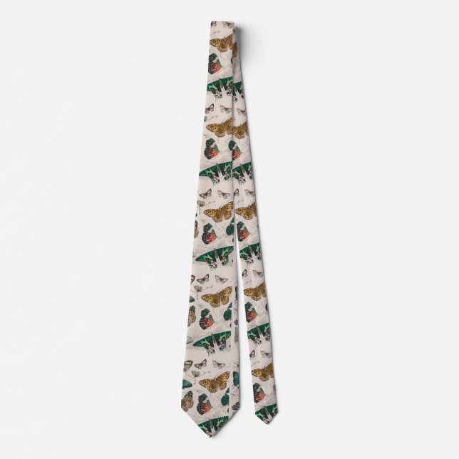 Butterfly Collection Antique Butterflies Tie (Front)