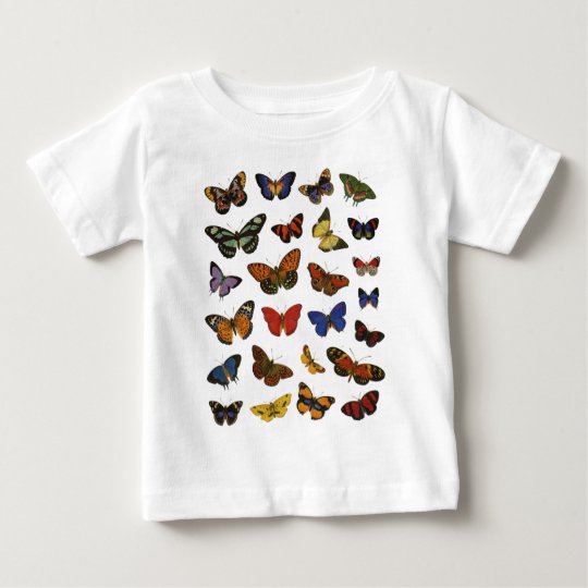 Butterfly Collection Baby T-Shirt | Zazzle.co.uk