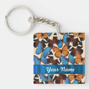 Butterfly collection key ring