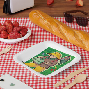 Butterfly Collector Paper Plate