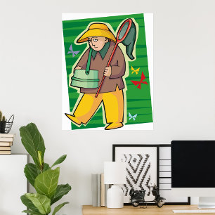 Butterfly Collector Poster