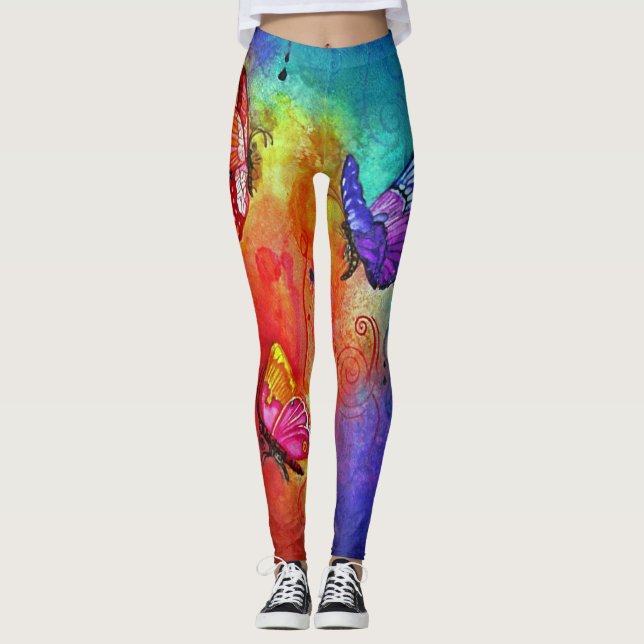 Butterfly Colorblast Leggings (Front)