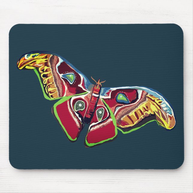 Butterfly Colourful Art Mouse Mat (Front)