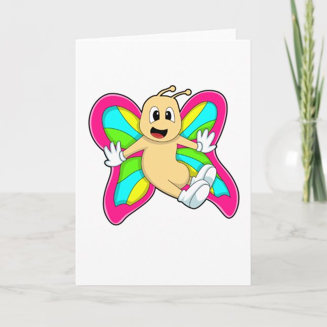 Butterfly colourful card (Front)