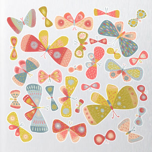 Butterfly Colourful Custom-Cut Vinyl Sticker