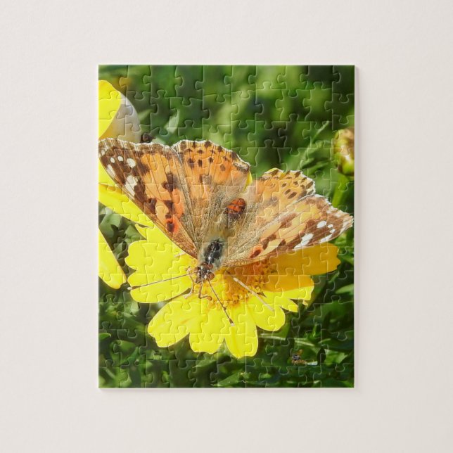 Butterfly Colourful Flower Puzzle (Vertical)