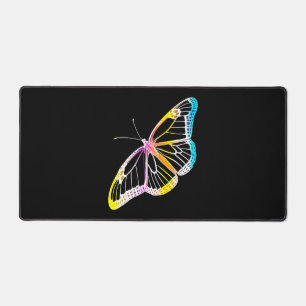 Butterfly Colourful Monarch Rainbow Drawing Desk Mat
