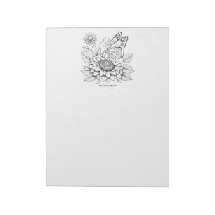 Butterfly Colouring Pages Notepad