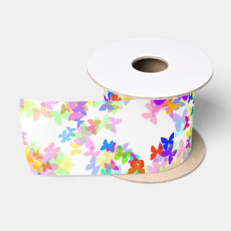butterfly confetti satin ribbon