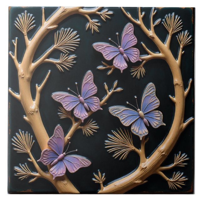 Butterfly Cotillion Tile (Front)