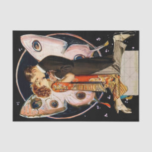 “Butterfly Couple” by FX Leyendecker Tissue Paper