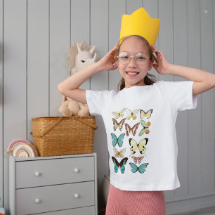 Butterfly Cream Pattern Toddler T-Shirt