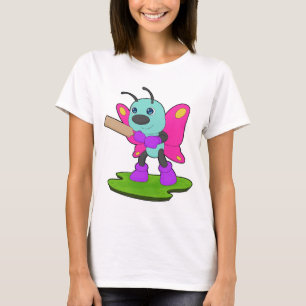 Butterfly Cricket Cricket bat Sports T-Shirt