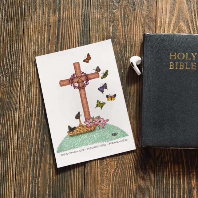 Butterfly Cross Sympathy Card (Creator Uploaded)