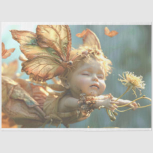 Butterfly Crowned Fairy Decoupage Tissue Paper
