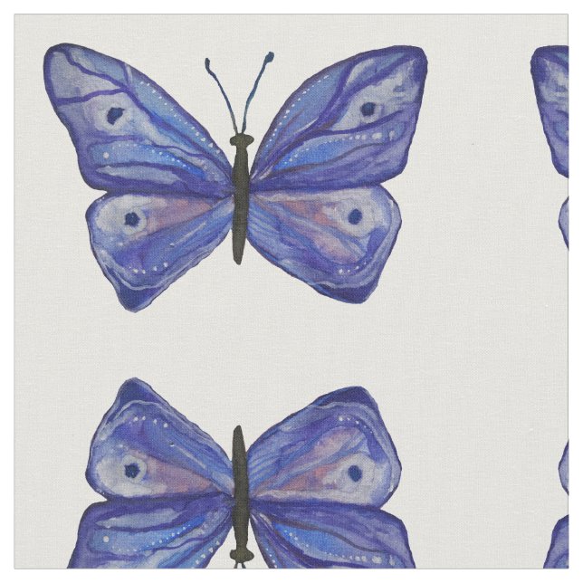 Butterfly Custom Combed Cotton (56" width) Fabric (Close Up)
