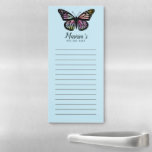 Butterfly Custom Grocery Shopping To-DO List Magnetic Notepad<br><div class="desc">Make your shopping lists in style with this customisable grocery shopping or to-do list notepad. Change the text to suit your needs. Keep or delete the lines too. Check my shop for more!</div>