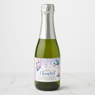 Butterfly Customised Mini Wine Sparkling Wine Labe Label