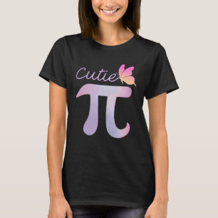 Butterfly Cutie Pie National Pi Day Pi Symbol Math T-Shirt