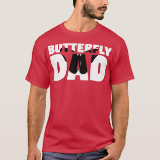 Butterfly Dad Butterfly Lover Animal Gift for Fath T-Shirt
