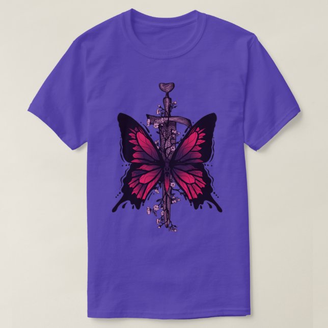 Butterfly Dagger T-Shirt (Design Front)