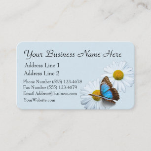 Butterfly & Daisies Business Card
