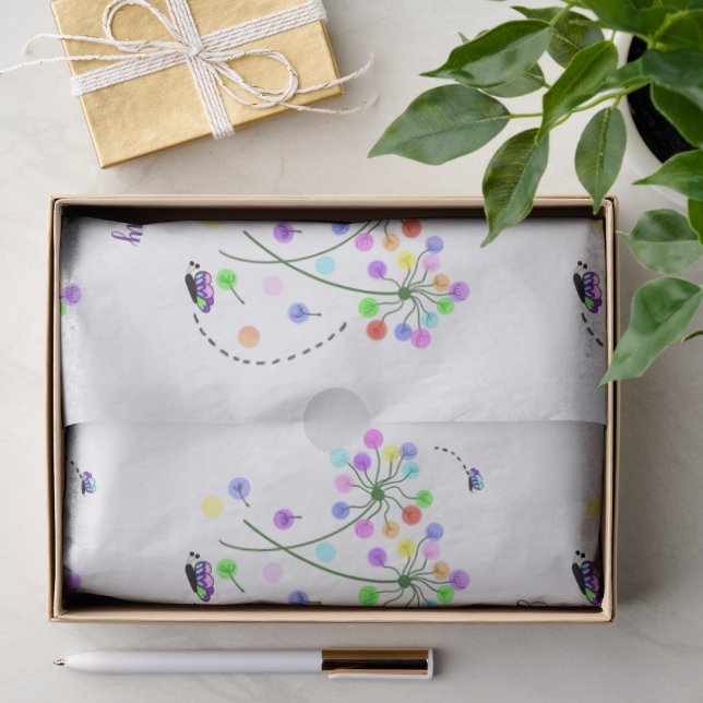 Butterfly Dance Birthday Tissue Paper (Gift)