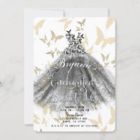 Butterfly Dance Dress Black Gold Sweet 16  