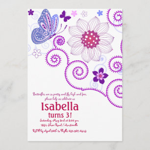 Butterfly Dance Invitation