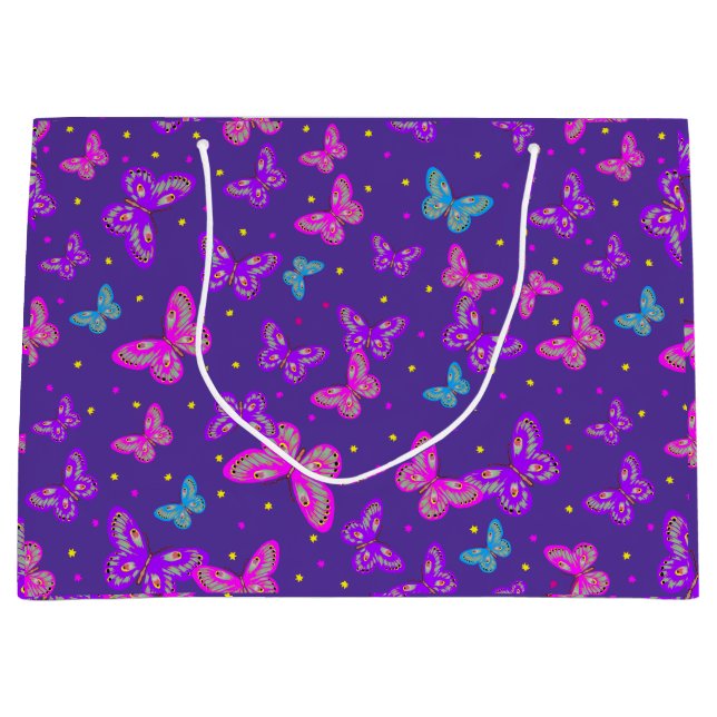 Butterfly dance large gift bag (Front)
