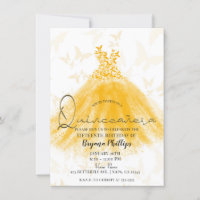 Butterfly Dance Orange Cream Dress Quinceañera 